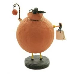 Lori Mitchell 5.5" Jack Squash Halloween Pumpkin - Decorative Figurines
