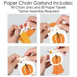 Big Dot of Happiness Fall Pumpkin - 90 Chain Links & 30 Paper Tassels Decoration Kit - Halloween or Thanksgiving Party Paper Chains Garland - 21 feet 8 Big Dot of Happiness Fall Pumpkin - 90 Chain Links & 30 Paper Tassels Decoration Kit - Halloween or Thanksgiving Party Paper Chains Garland - 21 feet -Halloween Decorations Sales Store unnamed file 301