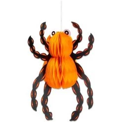 Spooky Central 10-Pack Halloween Party Decorations, Hanging Papers Lanterns, 12 in