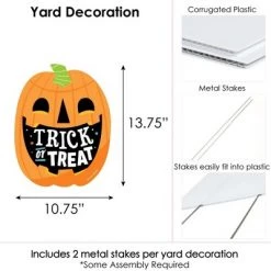 Big Dot of Happiness Jack-O'-Lantern Halloween - Outdoor Lawn Sign - Kids Halloween Party Yard Sign - 1 Piece -Halloween Decorations Sales Store unnamed file 3069