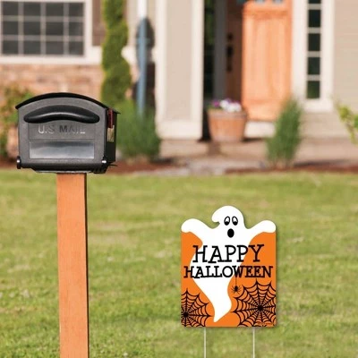 Big Dot of Happiness Spooky Ghost - Outdoor Lawn Sign - Halloween Party Yard Sign - 1 Piece 1 Big Dot of Happiness Spooky Ghost - Outdoor Lawn Sign - Halloween Party Yard Sign - 1 Piece