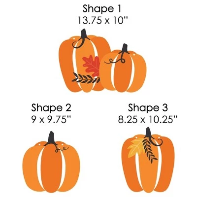 Big Dot of Happiness Hanging Fall Pumpkin - Outdoor Halloween or Thanksgiving Party Hanging Porch and Tree Yard Decorations - 10 Pieces 4 Big Dot of Happiness Hanging Fall Pumpkin - Outdoor Halloween or Thanksgiving Party Hanging Porch and Tree Yard Decorations - 10 Pieces - Image 4