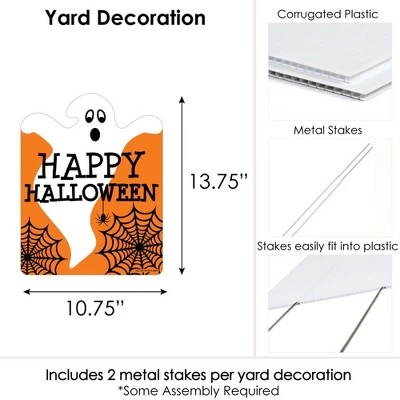 Big Dot of Happiness Spooky Ghost - Outdoor Lawn Sign - Halloween Party Yard Sign - 1 Piece 4 Big Dot of Happiness Spooky Ghost - Outdoor Lawn Sign - Halloween Party Yard Sign - 1 Piece - Image 4