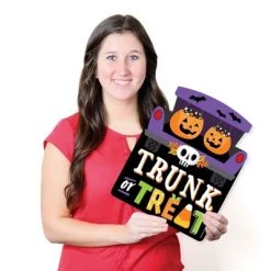 Big Dot of Happiness Trunk or Treat - Outdoor Lawn Sign - Halloween Car Parade Party Yard Sign - 1 Piece 10 Big Dot of Happiness Trunk or Treat - Outdoor Lawn Sign - Halloween Car Parade Party Yard Sign - 1 Piece -Halloween Decorations Sales Store unnamed file 3101