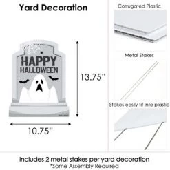 Big Dot of Happiness Graveyard Tombstones - Outdoor Lawn Sign - Halloween Party Yard Sign - 1 Piece -Halloween Decorations Sales Store unnamed file 3111