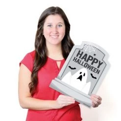 Big Dot of Happiness Graveyard Tombstones - Outdoor Lawn Sign - Halloween Party Yard Sign - 1 Piece -Halloween Decorations Sales Store unnamed file 3112