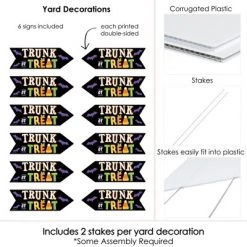 Big Dot of Happiness Trunk or Treat - Arrow Halloween Car Parade Party Direction Signs - Double Sided Outdoor Yard Signs - Set of 6 -Halloween Decorations Sales Store unnamed file 3123