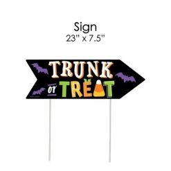 Big Dot of Happiness Trunk or Treat - Arrow Halloween Car Parade Party Direction Signs - Double Sided Outdoor Yard Signs - Set of 6 -Halloween Decorations Sales Store unnamed file 3124
