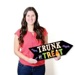 Big Dot of Happiness Trunk or Treat - Arrow Halloween Car Parade Party Direction Signs - Double Sided Outdoor Yard Signs - Set of 6 -Halloween Decorations Sales Store unnamed file 3125