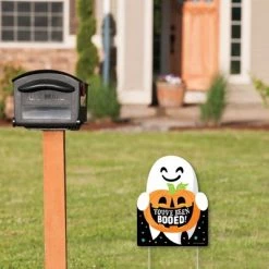 Big Dot of Happiness You've Been Booed - Outdoor Lawn Sign - Ghost Halloween Party Yard Sign - 1 Piece