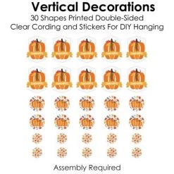 Big Dot of Happiness Fall Pumpkin - Halloween or Thanksgiving Party DIY Dangler Backdrop - Hanging Vertical Decorations - 30 Pieces -Halloween Decorations Sales Store unnamed file 313