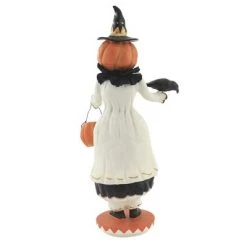 Dee Foust-Harvey 14.0" Cora's Crow Halloween Pumpkin Moon - Decorative Figurines