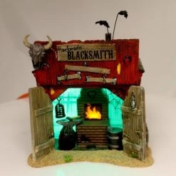 Department 56 House Hackmanns Blacksmith Shop Halloween Horse Snowvillage - Decorative Figurines -Halloween Decorations Sales Store unnamed file 3147