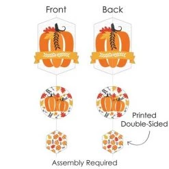 Big Dot of Happiness Fall Pumpkin - Halloween or Thanksgiving Party DIY Dangler Backdrop - Hanging Vertical Decorations - 30 Pieces -Halloween Decorations Sales Store unnamed file 315