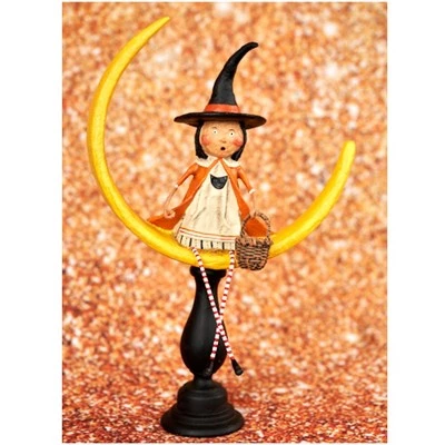 Lori Mitchell 12.0" Moonlight Magic Halloween Moon Witch - Decorative Figurines 2 Lori Mitchell 12.0" Moonlight Magic Halloween Moon Witch - Decorative Figurines - Image 2