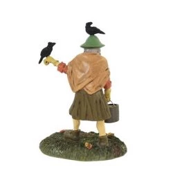 Department 56 Accessory 3.5" Crow Hag Halloween Snow Village - Decorative Figurines
