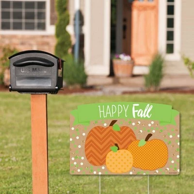 Big Dot of Happiness Pumpkin Patch - Fall, Halloween or Thanksgiving Party Yard Sign Lawn Decorations - Happy Fall Party Yardy Sign 1 Big Dot of Happiness Pumpkin Patch - Fall, Halloween or Thanksgiving Party Yard Sign Lawn Decorations - Happy Fall Party Yardy Sign