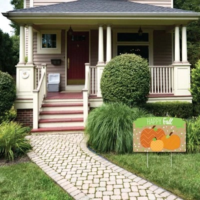 Big Dot of Happiness Pumpkin Patch - Fall, Halloween or Thanksgiving Party Yard Sign Lawn Decorations - Happy Fall Party Yardy Sign 2 Big Dot of Happiness Pumpkin Patch - Fall, Halloween or Thanksgiving Party Yard Sign Lawn Decorations - Happy Fall Party Yardy Sign - Image 2