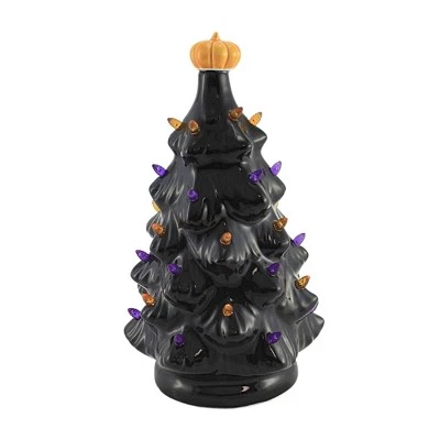 Roman Inc Halloween 12.0" 12" Led Vintage Black Tree Halloween Pumpkin Lighted - Decorative Figurines 1 Roman Inc Halloween 12.0" 12" Led Vintage Black Tree Halloween Pumpkin Lighted - Decorative Figurines
