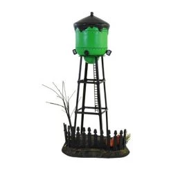 Department 56 Accessory 11.0" Frankenstein's Water Tower Halloween Village Accessory - Decorative Figurines