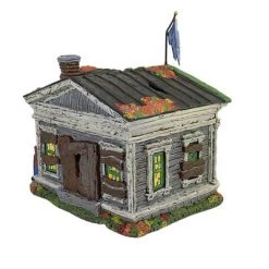 Department 56 House 8.5" Village Ghost Office Halloween Snow Village - Decorative Figurines