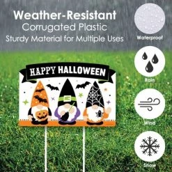 Big Dot of Happiness Halloween Gnomes - Spooky Fall Party Yard Sign Lawn Decorations - Happy Halloween Party Yardy Sign -Halloween Decorations Sales Store unnamed file 326