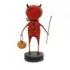 Lori Mitchell 4.75" Lil' Devil Halloween Pitch Fork Horn - Decorative Figurines