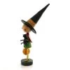Lori Mitchell 9.25" Witchy Hazel Halloween Black Cat Pumpkin - Decorative Figurines