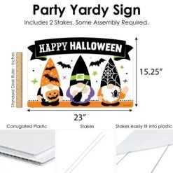 Big Dot of Happiness Halloween Gnomes - Spooky Fall Party Yard Sign Lawn Decorations - Happy Halloween Party Yardy Sign -Halloween Decorations Sales Store unnamed file 327