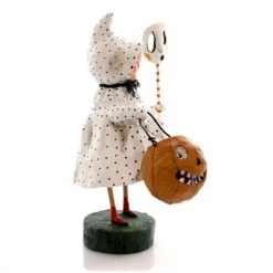 Lori Mitchell 5.75" Polk-A-Dottie Boo Halloween Mask Trick / Treating - Decorative Figurines -Halloween Decorations Sales Store unnamed file 3270