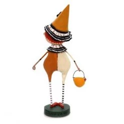 Lori Mitchell 7.25" Trick Or Treat Clown Halloween Jack-O-Lantern - Decorative Figurines