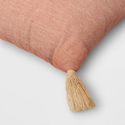 Applique Pumpkin Lumbar Throw Pillow Clay/Cream - Threshold™ 3 Applique Pumpkin Lumbar Throw Pillow Clay/Cream - Threshold™ - Image 3