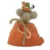 Bethany Lowe Designs Halloween 4.25" Halloween Nibbles Mouse Trick Or Treat Apple - Decorative Figurines