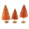 Bethany Lowe Designs Halloween 4.5" Mini Bottle Brush Tree Set Glittered - Decorative Figurines