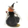 Bethany Lowe Designs Halloween 8.25" Playing With Magic Witch Pumpkin Apple - Decorative Figurines