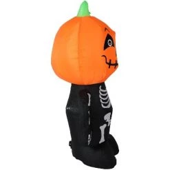 Sunnydaze Decor Sunnydaze Indoor/Outdoor Halloween Pumpkin Head Skeleton Man Inflatable Yard Decoration - 50" -Halloween Decorations Sales Store unnamed file 3407