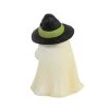 Bethany Lowe Designs Halloween 4.25" Ghost Gavin With Candy Corn Spider Witch Hat - Decorative Figurines