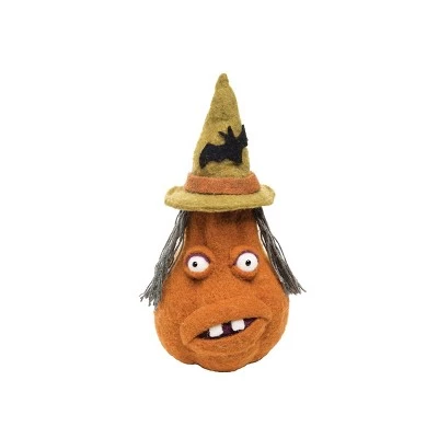 Gallerie II Wooly Ugly Face Pumpkin Halloween Figurine Large 1 Gallerie II Wooly Ugly Face Pumpkin Halloween Figurine Large