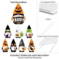 Big Dot of Happiness Halloween Gnomes - Yard Sign and Outdoor Lawn Decorations - Spooky Fall Party Yard Signs - Set of 8 -Halloween Decorations Sales Store unnamed file 343