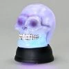 Roman 6" LED Pearl Swirl Skull Battery Operated Halloween Figurine