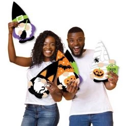 Big Dot of Happiness Halloween Gnomes - Yard Sign and Outdoor Lawn Decorations - Spooky Fall Party Yard Signs - Set of 8 -Halloween Decorations Sales Store unnamed file 345