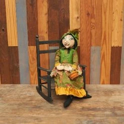 GALLERIE II Gwinette Witch Joe Spencer Gathered Traditions Halloween Art Doll Figure