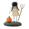 Lori Mitchell 6.5" Pru The Pumpkin Farmer Fall Halloween Thandsgiving - Decorative Figurines