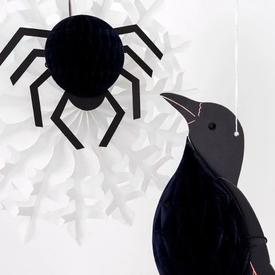 Meri Meri Vintage Halloween Honeycomb Heads (Pack of 4) 1 Meri Meri Vintage Halloween Honeycomb Heads (Pack of 4)