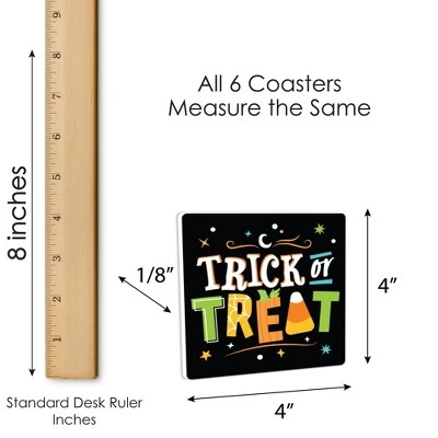 Big Dot of Happiness Jack-O'-Lantern Halloween - Funny Kids Halloween Party Decorations - Drink Coasters - Set of 6 5 Big Dot of Happiness Jack-O'-Lantern Halloween - Funny Kids Halloween Party Decorations - Drink Coasters - Set of 6 - Image 5