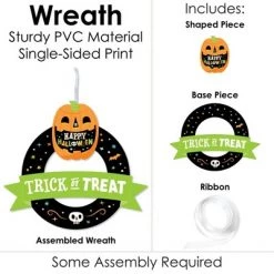 Big Dot of Happiness Jack-O'-Lantern Halloween - Outdoor Kids Halloween Party Decor - Front Door Wreath 9 Big Dot of Happiness Jack-O'-Lantern Halloween - Outdoor Kids Halloween Party Decor - Front Door Wreath -Halloween Decorations Sales Store unnamed file 3491