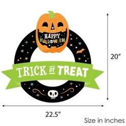 Big Dot of Happiness Jack-O'-Lantern Halloween - Outdoor Kids Halloween Party Decor - Front Door Wreath 10 Big Dot of Happiness Jack-O'-Lantern Halloween - Outdoor Kids Halloween Party Decor - Front Door Wreath -Halloween Decorations Sales Store unnamed file 3492