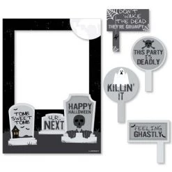 Big Dot of Happiness Graveyard Tombstones - Halloween Party Photo Booth Picture Frame and Props - Printed on Sturdy Material -Halloween Decorations Sales Store unnamed file 3504