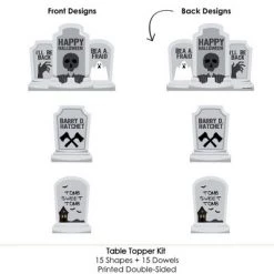 Big Dot of Happiness Graveyard Tombstones - Halloween Party Centerpiece Sticks - Table Toppers - Set of 15 7 Big Dot of Happiness Graveyard Tombstones - Halloween Party Centerpiece Sticks - Table Toppers - Set of 15 -Halloween Decorations Sales Store unnamed file 3508