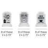 Big Dot of Happiness Graveyard Tombstones - DIY Shaped Halloween Party Cut-Outs - 24 Count